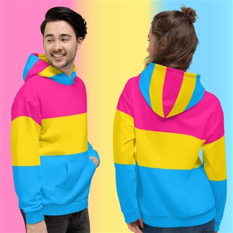 Pansexual Pride Flag Hoodie Pan Pride Pullover Hoodie Etsy Hoodie Flag Hoodie Pride Clothing