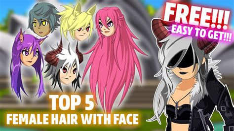 Aqw Top 5 Female Hair With Face Non Mem Youtube