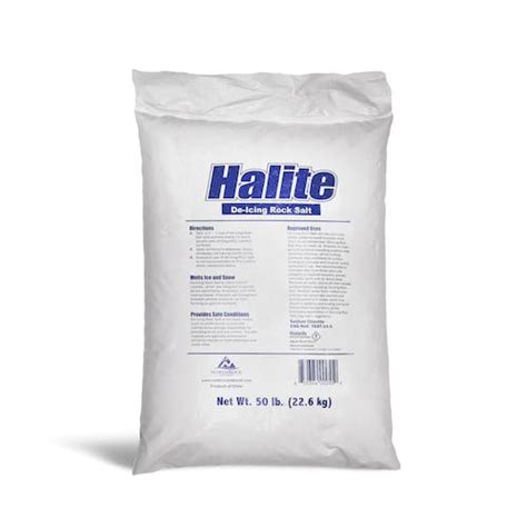 Halite Rock Salt Ice Melt | 50 Lb. Bag