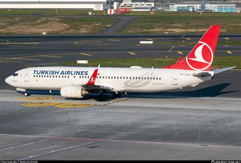 TC JVS Turkish Airlines Boeing 737 8F2 WL Photo By MINXUAN ZHANG ID