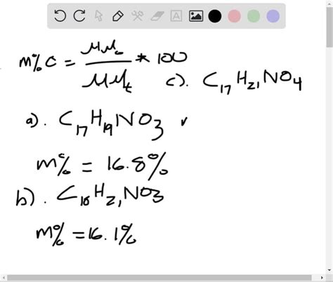 SOLVED Calculate The Percentage By Mass Of Oxygen In The Following