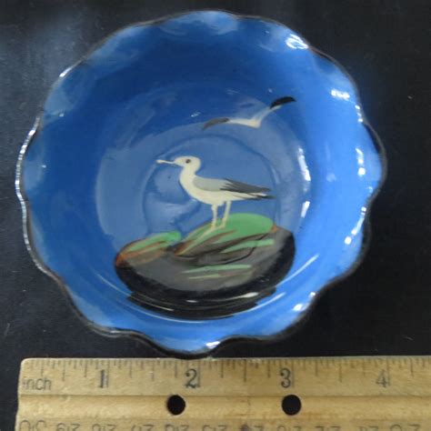 Vintage Torquay Mottoware Motto Ware Seagull Fluted Dish Collectible