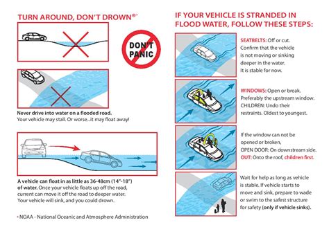 Turn Around Dont Drown Flood Safety Escape Steps Resqme Inc