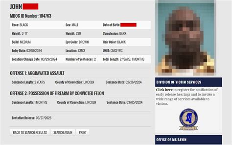 Access Free Mississippi Inmate Search Tools (Offender Records)