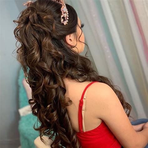 Half Up Half Down Quinceanera Hairstyles Cute Quinceañera Hairstyles