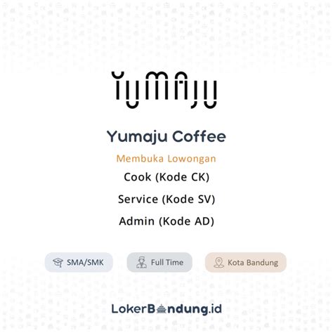 Loker Terbaru Di Yumaju Coffee 2024 Karirglobal Id