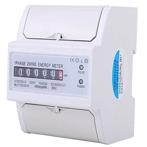 220v 10 40a Kwh Meter Digital Lcd Single Phase 4p Din Rail Electric Energy Meter Xtm75s U Smart