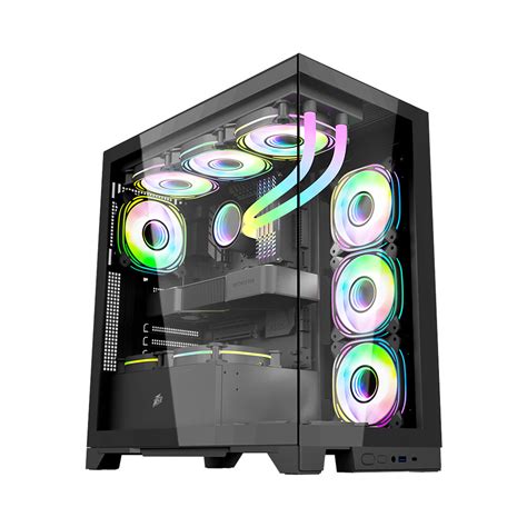 1st Player Miku Mi8 Tempered Glass Atx Gaming Pc Casing Dk D4 White