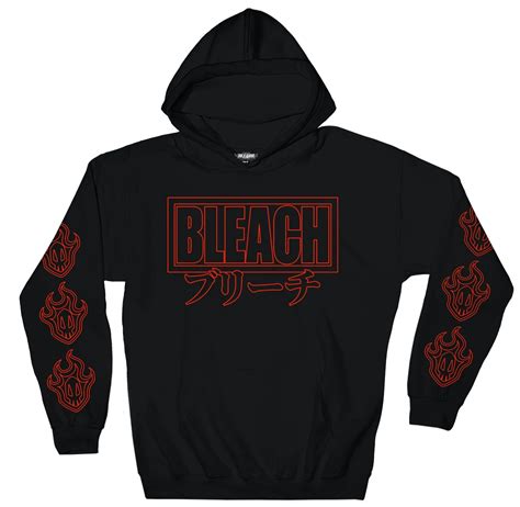 Bleach Hoodies Bleach Japan Manga Logo Printed Pullover Hoodie