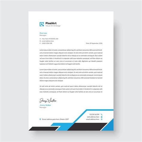 Professional Corporate Modern Letterhead Design Creative Modern Letter