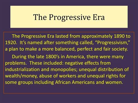 Ppt The Progressive Era Powerpoint Presentation Free Download Id 9702835