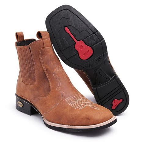 Bota Country Cano M Dio Texana Bico Quadrado Gh Cal Ados