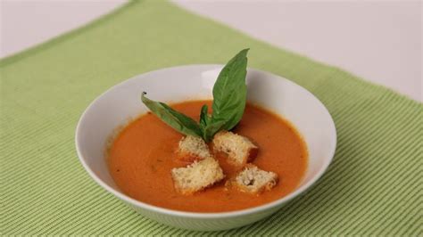 Homemade Tomato Soup Recipe - Laura Vitale - Laura in the Kitchen ...