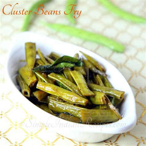 Guar Fry - Cluster Beans Fry | Simple Indian Recipes