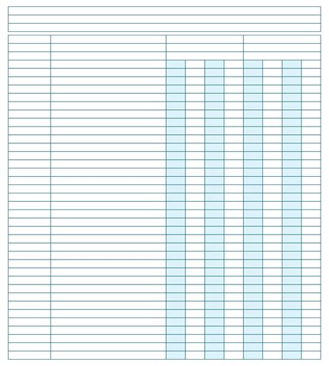 Best Images Of Free Printable Column Sheet Printable Column