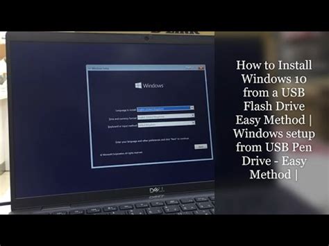 Windows Installation From Usb Flash Drive Tutorial Easy Method To