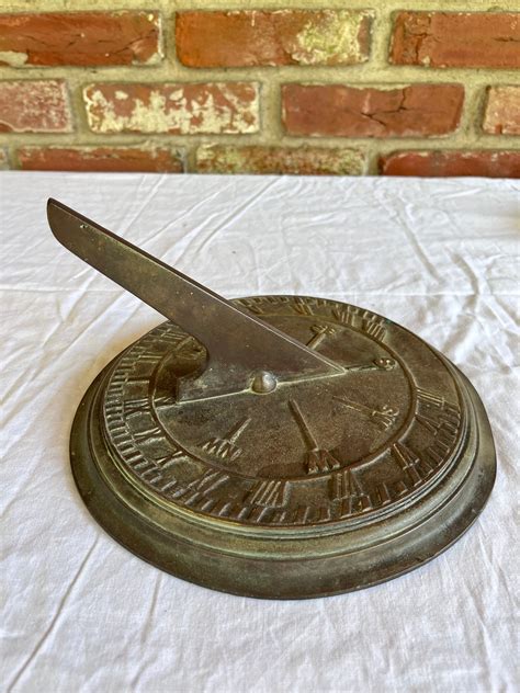 Vintage Brass Sundial 4300