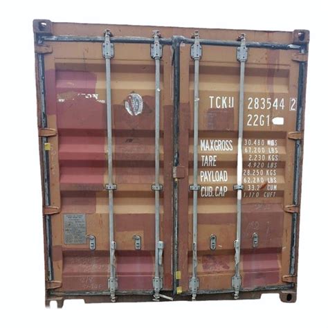 Galvanized Steel 20 Feet Used Shipping Container At Best Price In Vasai