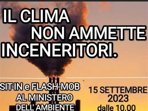 Venerdì 15 settembre sit in del Comitato No Inceneritore a Santa