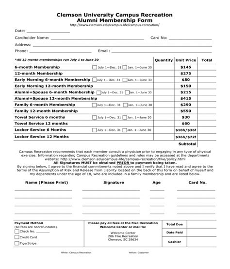 Free 7 Alumni Membership Forms In Pdf Ms Word