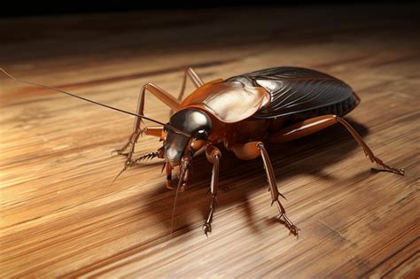 Cucaracha Hiperrealista En D En Madera Foto Premium