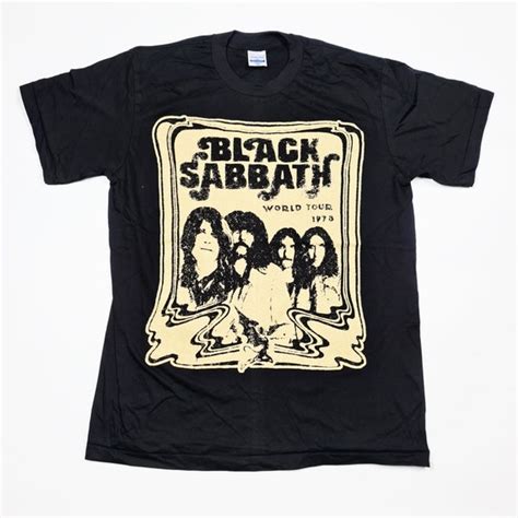 Retro Black Sabbath World Tour 1978 T Shirt Sizel Gem