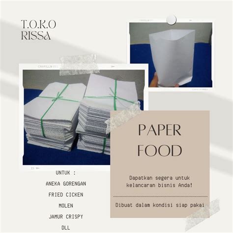 Jual Pembungkus Gorengan Paper Food Untuk Fried Chicken Aneka Gorengan