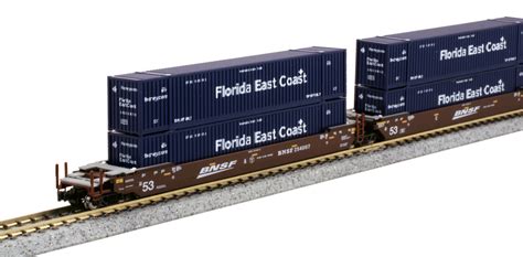 N Scale Kato Usa Container Car Articulated Well