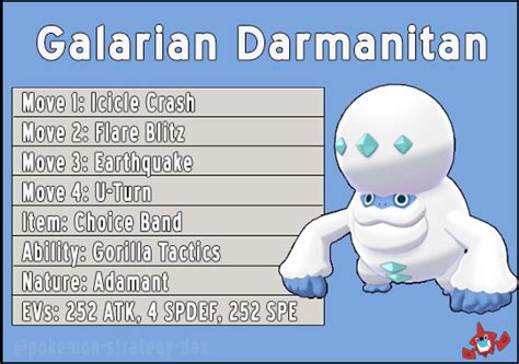 The Pokemon Strategy Dex Galarian Darmanitan Moves Icicle Crash Is