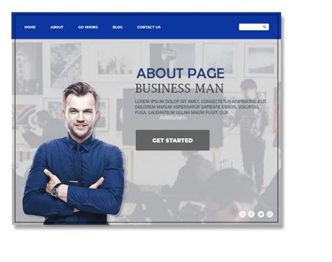 9+ About page free template in PSD | Template Business PSD, Excel, Word ...