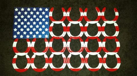 Horseshoe American Flag Diy Crafts