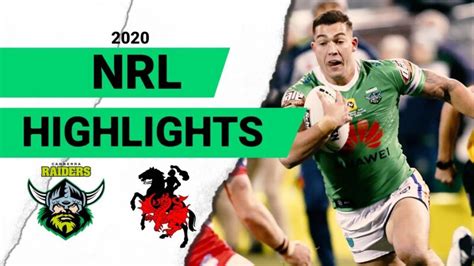 Video Raiders V Dragons Match Highlights Round 8 2020 Telstra