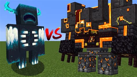 Warden Vs Netherite Monstrosity Ender Guardian Ender Golem Youtube