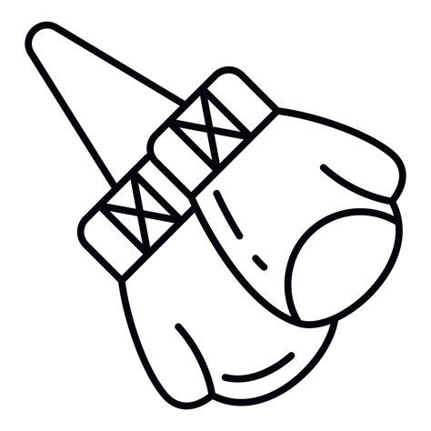 Boxing gloves pair icon, outline style 15552700 Vector Art at Vecteezy