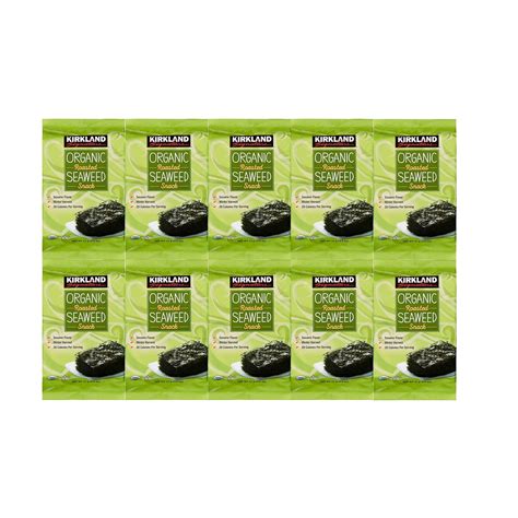 Kirkland Signature Organic Roasted Seaweed Snack Ounce Count