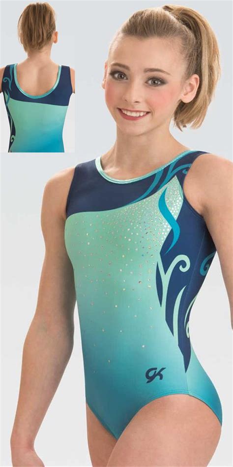 3824 Delicate Blue Gk Elite Sportswear Gymnastics Leotard Discount Leotards