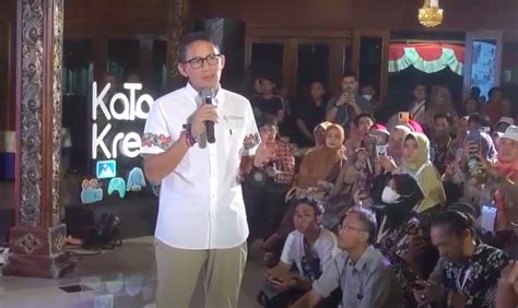 Kata Kreatif Di Kota Tegal Sandiaga Uno Dorong Pelaku Ekraf Terus