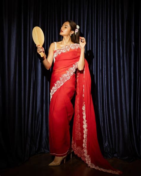Taapsee S Red Hot Revenge Saree Slays