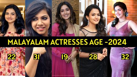 Malayalam Actresses Age - 2024 | Cine List - YouTube