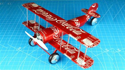 How To Make A Plane With Coca Cola Cans Diy Youtube