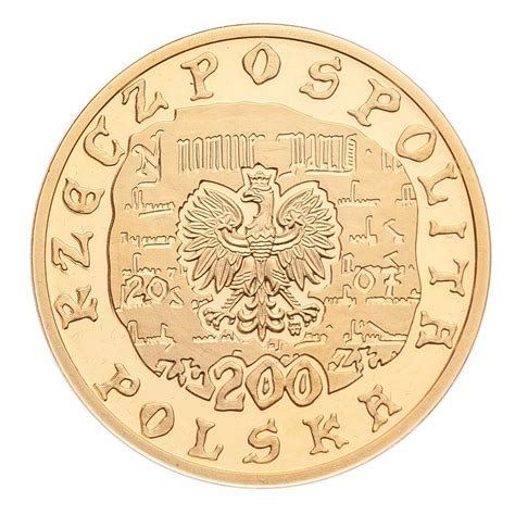 Polska 200 ZŁ 2007 r 750 lecie Lokacji Krakowa Coinart