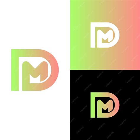 Premium Vector Dm Initials Logo Modern And Clean Minimalist Design