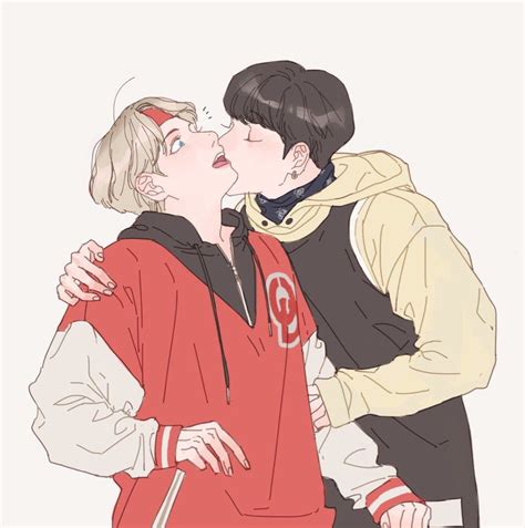 Vkook Kookv Taekook Kooktae Fanart Фан арт Лгбт Аниме