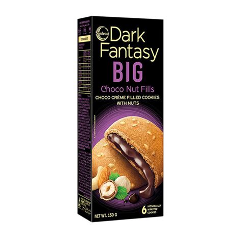 Sunfeast Dark Fantasy Big Choco Nut Fills 150 G Online At Best Price Cream Filled Biscuit