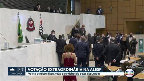 Sessão Extraordinária Da Alesp Para Discutir Ajuste Fiscal Acontece