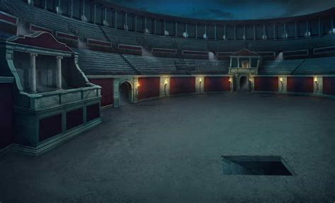 Colosseum Wide View Night Paesaggi Paesaggi Anime Anime