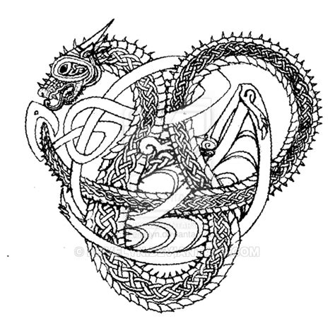 Celtic Dragon Coloring Pages at GetColorings.com | Free printable colorings pages to print and color