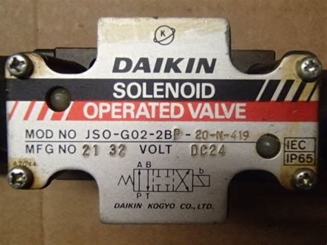 Daikin Solenoid Operated Valve JSO G02 2BP 20 N 419 JSOG022BP20N419