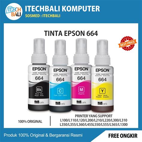 Jual Tinta Printer Epson Original L L L L L L