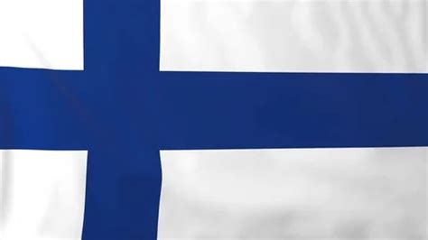 Flag Of Finland Waving In The Wind Seem Stock Video Pond